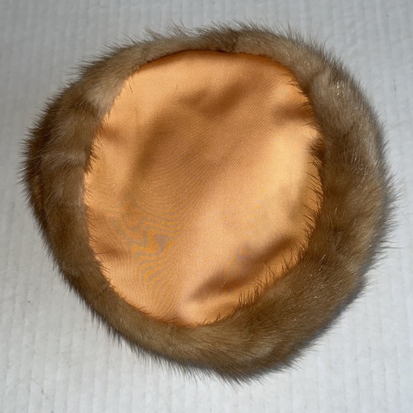 Vintage Darcel Satin And Genuine Fur Pillbox Hat - Picture 3 of 6